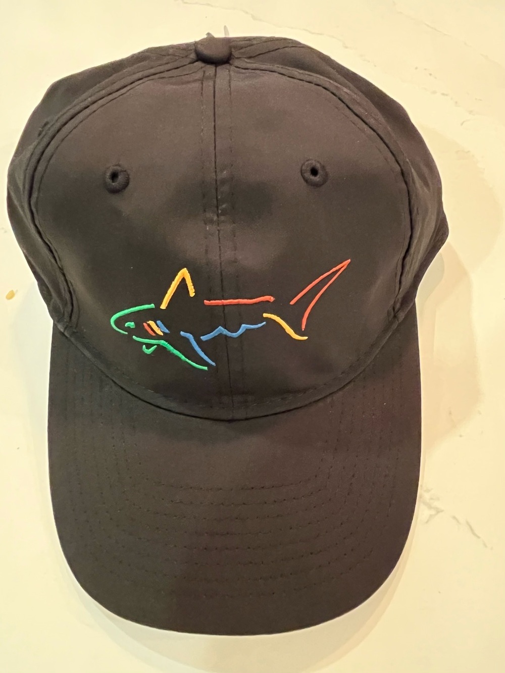 Greg Norman Collection Men’s Black Poly Cap NWT 🧢 ⛳️ 🦈